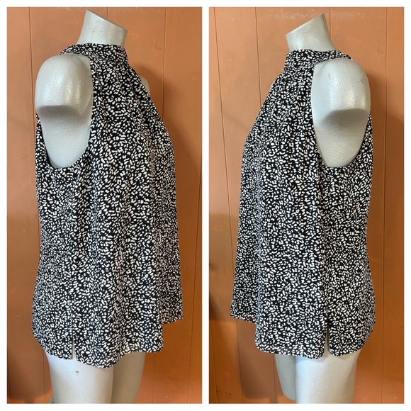 NWT Talbots Animal Print Halter Top with Tie Neck, 10 - Picture 3 of 9